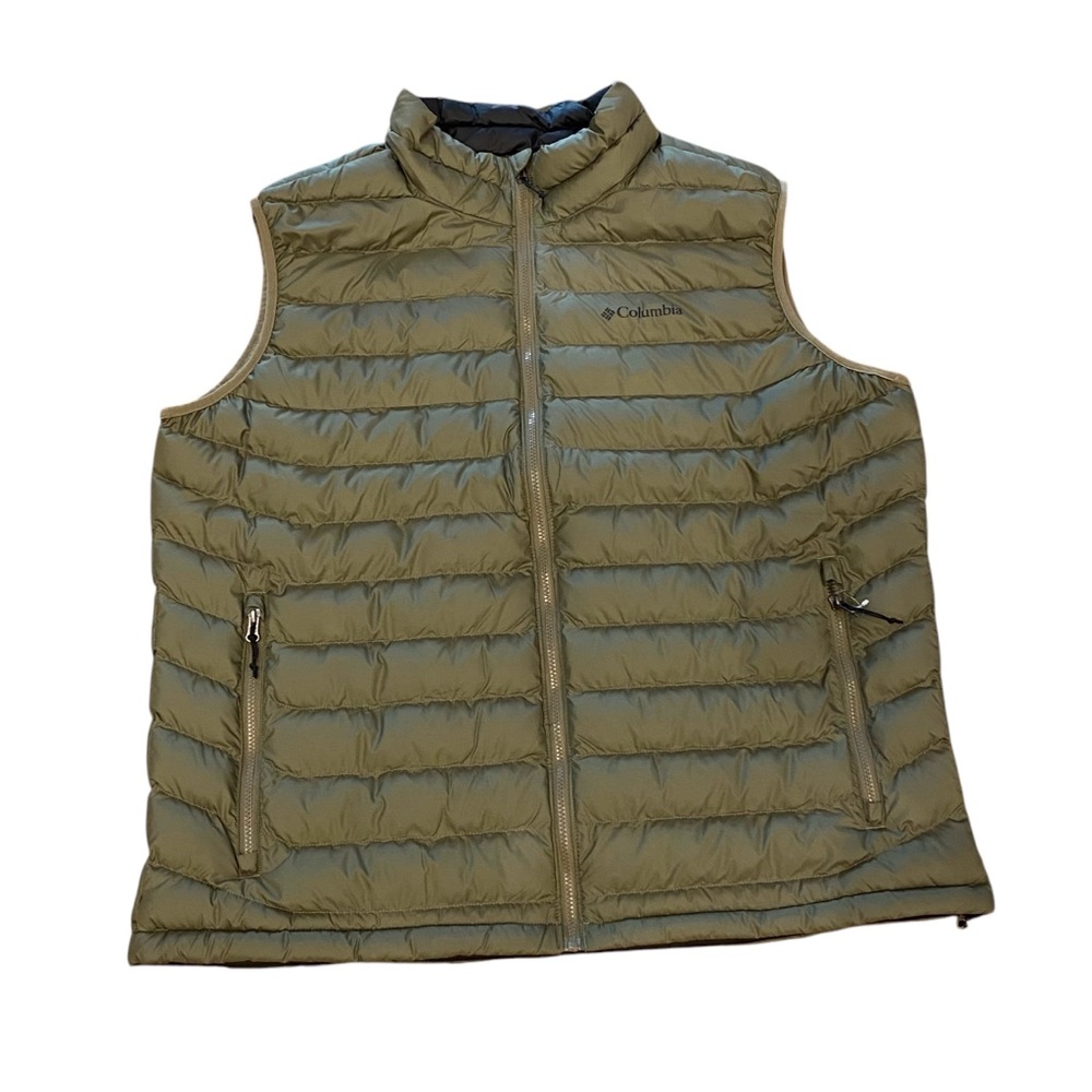 Columbia Men’s Powder Lite II‎ Vest Stone / Olive Green XXL NEW